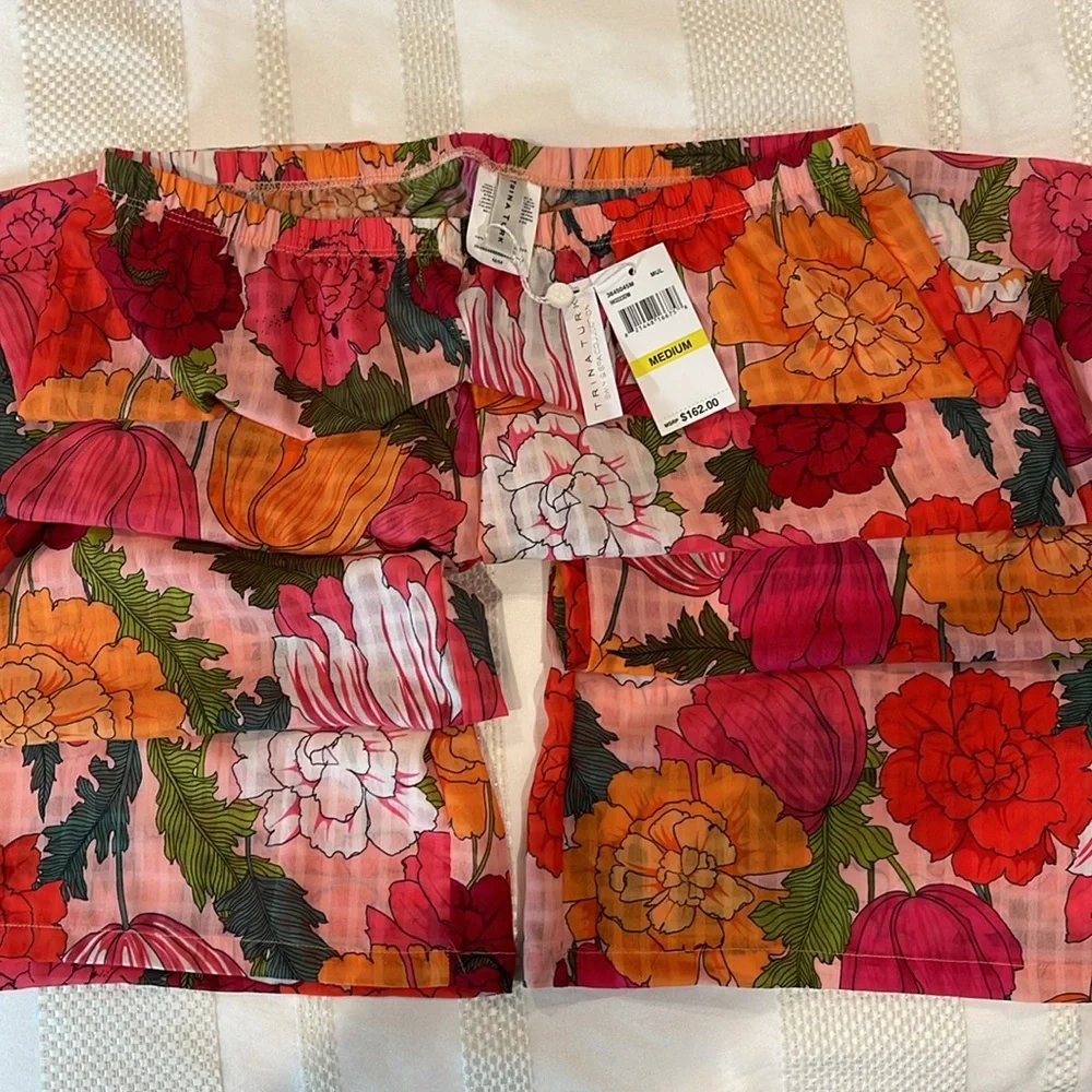 Trina Turk SUNNY BLOOM SLIT PANT size M, NWT - Picture 7 of 9